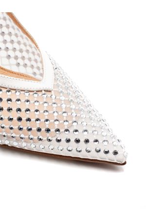 Dècolletè slingback in rete traforata bianca CHANTAL 1962 | 3037BIANCO